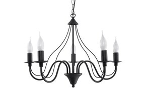 Kronleuchter MINERWA 5 schwarz