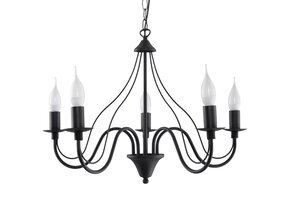 Kronleuchter MINERWA 5 schwarz