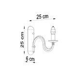 Wandleuchte MINERWA schwarzg