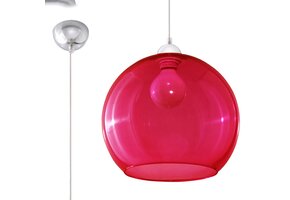 Hängeleuchte BALL rot