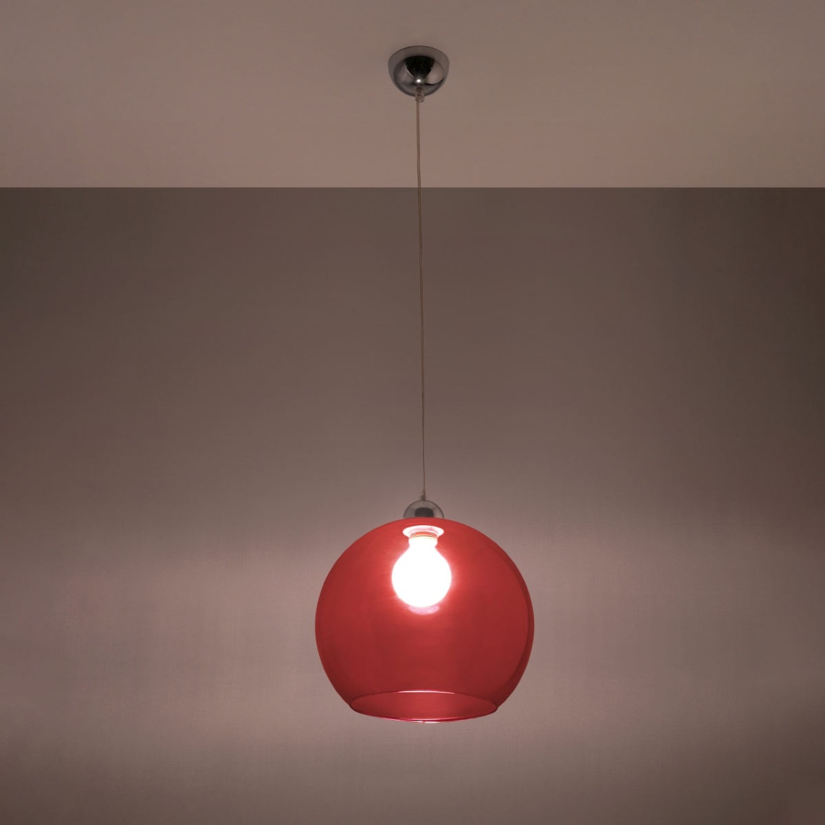 Hängeleuchte BALL rotg