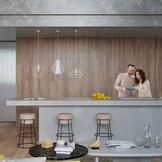 Hängeleuchte DEMI weißg