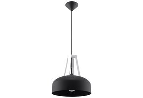 Hängeleuchte CASCO schwarz/weiß