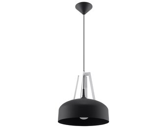 Hängeleuchte CASCO schwarz/weiß