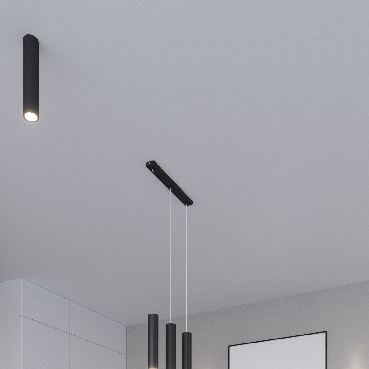 Hängeleuchte LAGOS 3L schwarzg