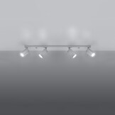 Deckenleuchte RING 4L weißg