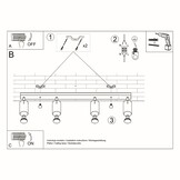 Deckenleuchte RING 4L weißg