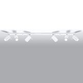 Deckenleuchte RING 6L weißg