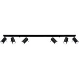 Deckenleuchte RING 6L schwarz