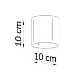 Deckenleuchte INEZ graug