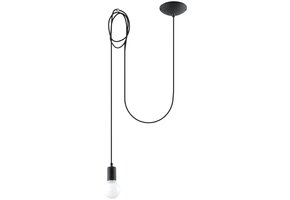 Hängeleuchte EDISON 1 schwarz