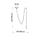 Hängeleuchte EDISON 1 schwarzg