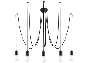 Kronleuchter EDISON 5 schwarz