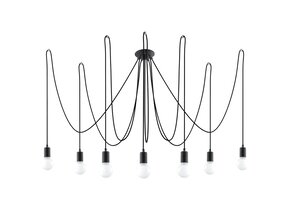 Kronleuchter EDISON 7 schwarz