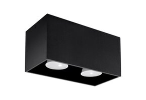 Deckenleuchte QUAD schwarz