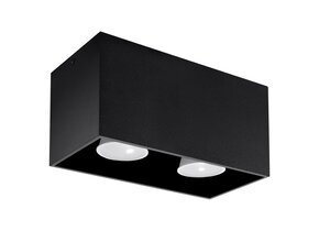 Deckenleuchte QUAD schwarz