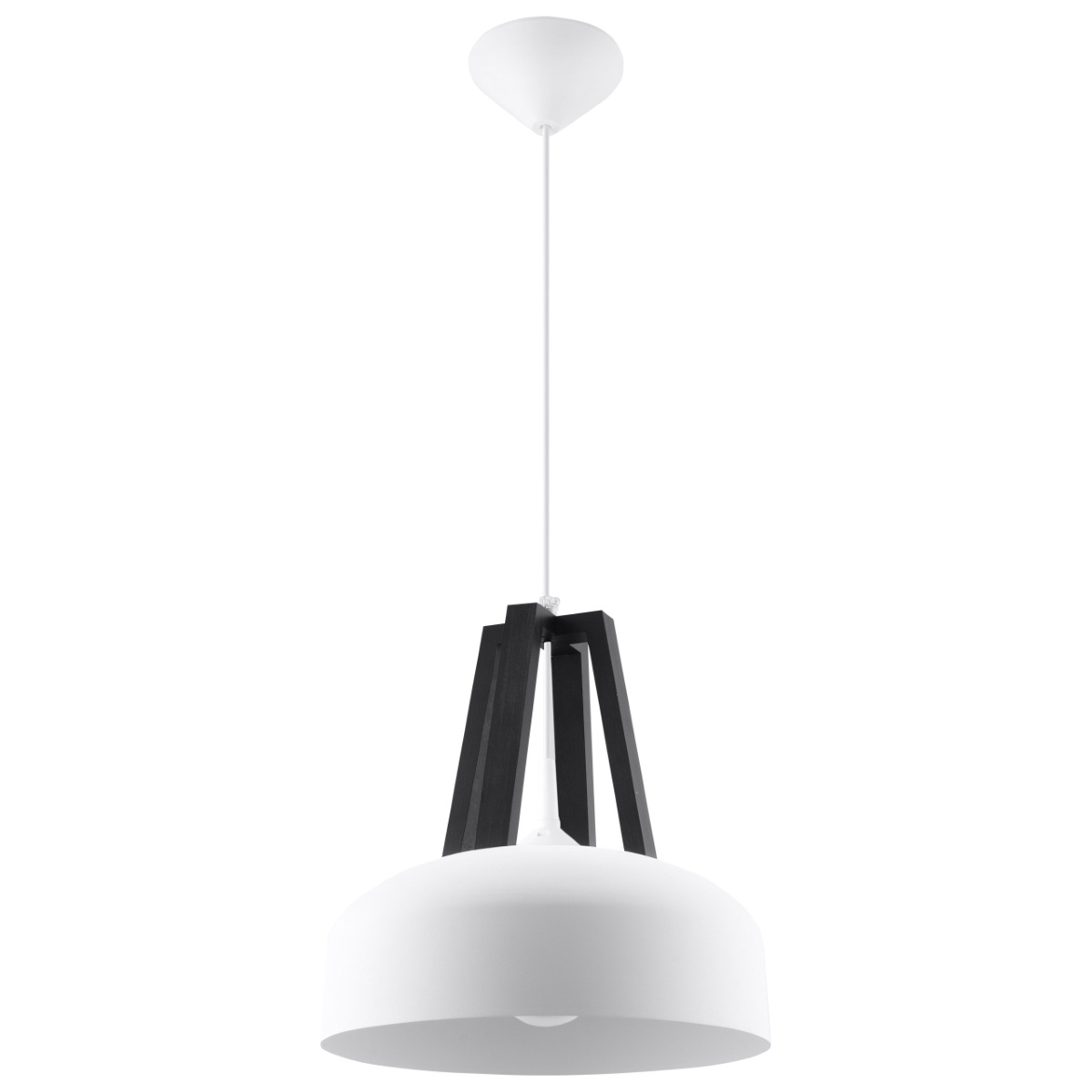 Hängeleuchte CASCO weiß/schwarzg