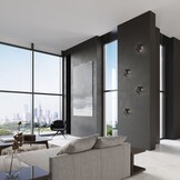 Wandleuchte SOLIDO schwarzg