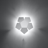 Wandleuchte PENTA weißg