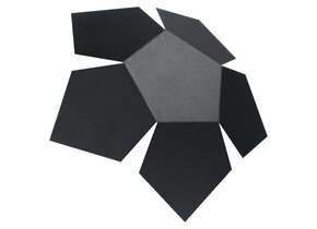 Wandleuchte PENTA schwarz
