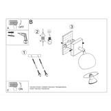 Wandleuchte OCULARE weißg