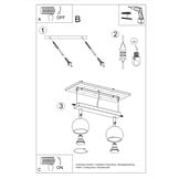 Deckenleuchte OCULARE 2 weißg