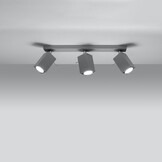 Deckenleuchte MERIDA 3 graug