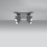 Deckenleuchte MERIDA 4 graug