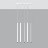 Hängeleuchte PASTELO 5 weißg