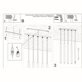 Hängeleuchte PASTELO 5 weißg