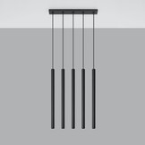 Hängeleuchte PASTELO 5 schwarzg