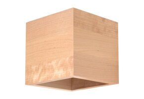Wandleuchte QUAD Naturholz