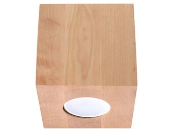 Deckenleuchte QUAD Naturholz