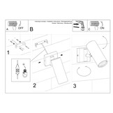 Wandleuchte DIREZIONE weißg