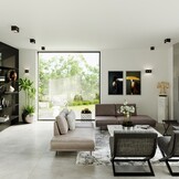 Wandleuchte LOBO MAXI schwarzg