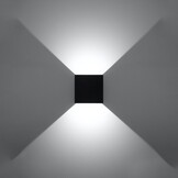 Wandleuchte LUCA schwarz LED IP54g