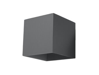 Wandleuchte QUAD 1 anthrazit