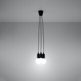 Hängeleuchte DIEGO 3 schwarzg