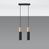 Hängeleuchte PABLO 2 schwarzg