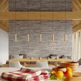 Hängeleuchte LINO 3 Holzg