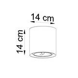 Deckenleuchte CULLO Betong