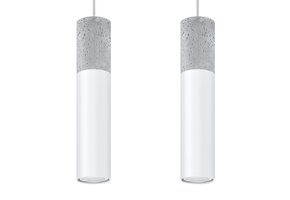 Hängeleuchte BORGIO 2 weiß