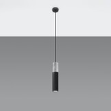 Hängeleuchte BORGIO 1 schwarzg