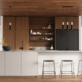 Hängeleuchte BORGIO 1 schwarzg