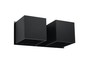 Wandleuchte QUAD 2 schwarz