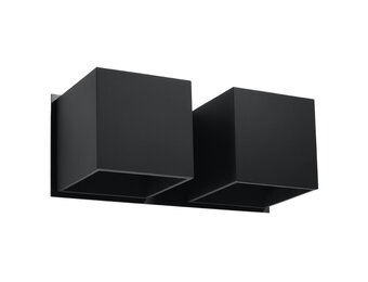 Wandleuchte QUAD 2 schwarz
