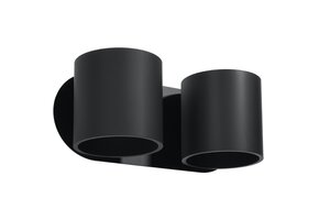 Wandleuchte ORBIS 2 schwarz