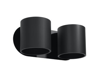 Wandleuchte ORBIS 2 schwarz
