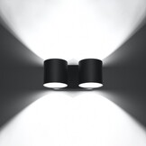 Wandleuchte ORBIS 2 schwarzg