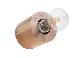 Wandleuchte SALGADO Naturholz